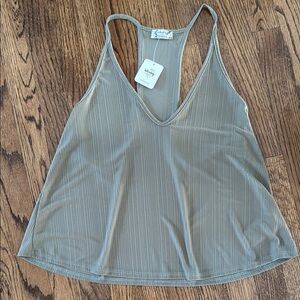 Free People Ribbed Loose Fitted Tank Top